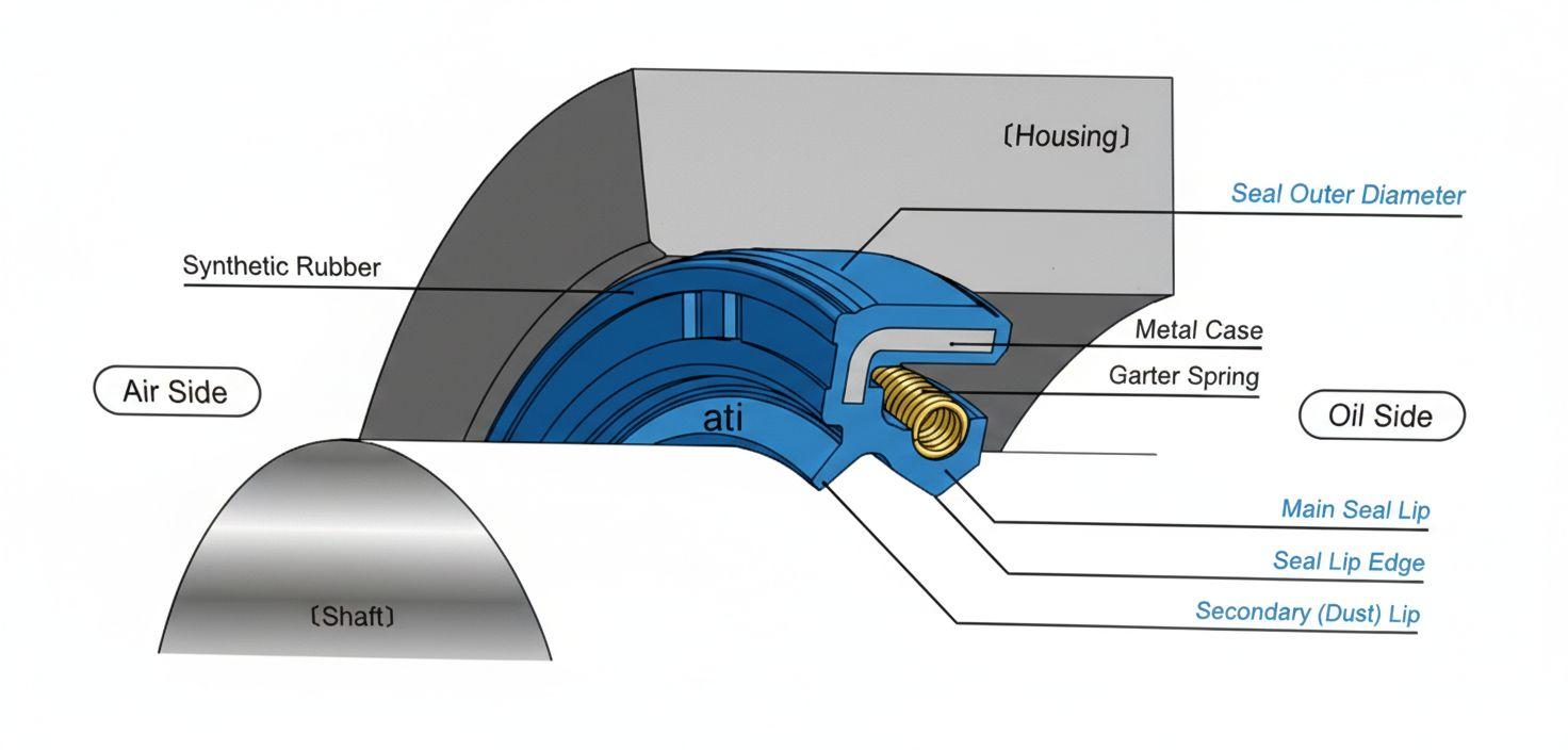 Oil Seal Basic Structure Diagram